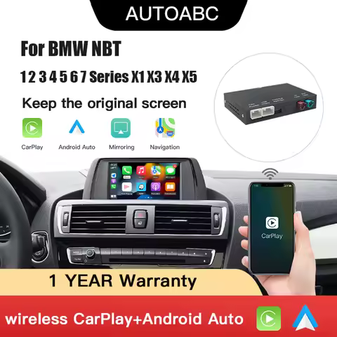 Wireless CarPlay Android AUTO For BMW NBT CIC System For BMW 5 Series F10 F11 2011-2017 NBT CIC Syst