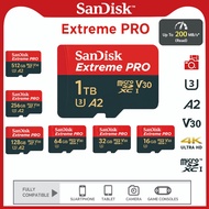 Sandisk Extreme Pro 4K Up to 200MB/s MicroSD Card With Adapter MEMORY CARD (16GB/32GB/64GB/128GB/256
