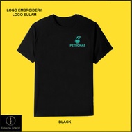 Round Neck T shirt Microfiber Jersey Logo Embroidery Sulam Petronas Carigali Oil & Gas Malaysia Raci