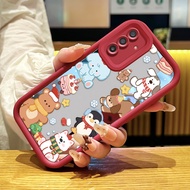 Casing hp for Samsung A17 4G A17 5G M17 5G F17 F36 M36 5G Case Small Snowman Pattern Casing HP Silic