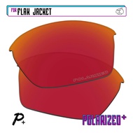 EZReplace Polarized Replacement Lenses for - Oakley Flak Jacket Sunglasses - Red P Plus