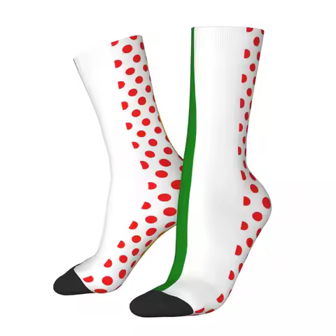 Tour De France Jerseys Logo Theme Design Dress Socks Merch for Daily Wear Cozy Dress Socks
