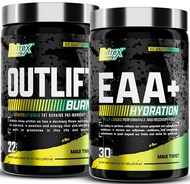 Nutrex Research EAA Hydration Maui Twist and Outlift Burn Maui Twist Preworkout Bundle
