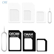 CRE  4 in 1 Convert Nano SIM Card to Micro Standard Adapter For iPhone  for Samsung 4G LTE USB Wireless Router