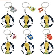 Keychain Argentina Brazil Spain Italy France Rotating Keychain Pendant Fan Gift