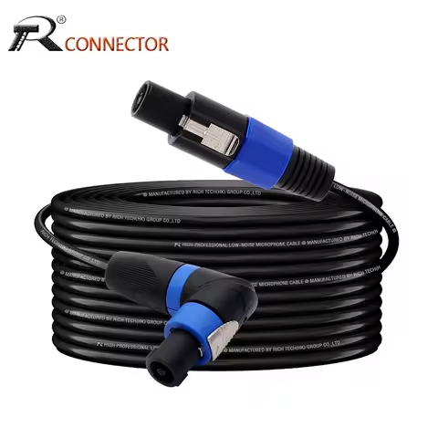 Straight Speakon to Right Angle Speakon Cables,Pro Audio Extension Cord PA/DJ Speaker Cable Wire wit