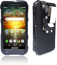 AH Premium 360 Rotating Military Grade Real Genuine Leather Men Phone Belt Construction Holster Fitt