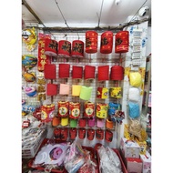 Package of 12 11cm round paper lanterns in all colors for Mid-Autumn Festival decoration in many col