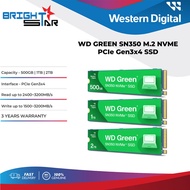 WD Green SN350 M.2 NVME PCie Gen3x4 SSD - 500GB/1TB/2TB
