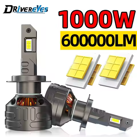 H7 H4 H11 LED K5C Canbus 1000W SUPER Car Headlight Bulb 4300K 6500K H1 HB3 9005 H8 H9 HB4 9006 9012 