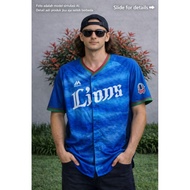 (New one) JPN LI0NS 0R1 Baseball club team supporter Jersey size L fit XL (P73 x L59)