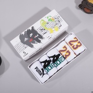 Sports Socks Nike💯%Lima Pasang Pelajar Stoking Tiub Panjang Gaya Korea Dan Memasukkan Bola Keranjang