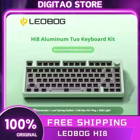 Leobog Hi8 Mechanical Keyboard Kit 3mode USB/2.4G/Bluetooth Wireless Keyboard Kits Aluminum Kits 80 