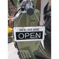 Signage open closed 3/