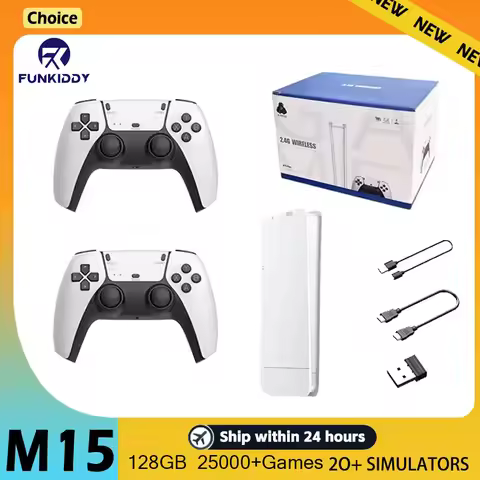 Retro Game Console M15 64GB 20000+game 4K High-definition Output Handheld Video Game Stick 20+emulat