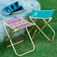 Folding Small Stool Fishing Chair Picnic Camping Chair Foldable Aluminium Cloth Outdoor Portable Eas