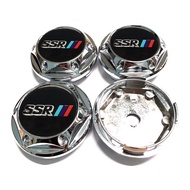 Car modification 4pcs 68mm  SSR center caps Car Automobile Wheel Center Cap Hub Cap Center Cover Spo