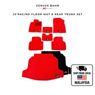 JS' RACING Floor Mat & Trunk Carpet Red/ Black Honda Civic FL1 FL5 TYPE R