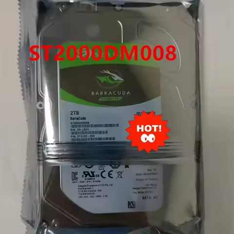 New Original HDD For Seagate BarraCuda 2TB SATA 3.5" 256MB 7200RPM For Internal Hard Disk For Deskto