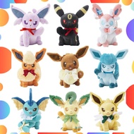 Plushie. Eevee Collection. Pokémon. Eevee. Espeon. Blackie. Nymphia. Glacia. Thunders. Showers. Boos