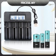 [Fricese.my] 4 Slots 18650 Battery Charger USB LCD Smart Charger for 26500 AA AAA Battery
