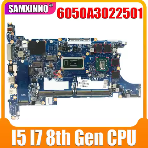 For HP 840 G6 850 Laptop Motherboard 6050A3022501 i5 i7 L62757-601 L62760-601 Mainboard Tested Elite