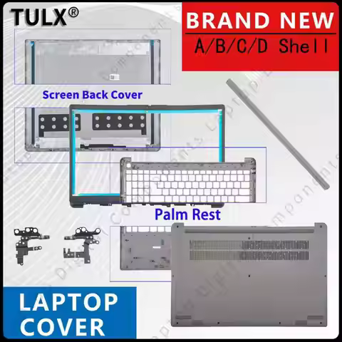 New Cover For IdeaPad 1 15ADA7 15AMN7 2022 Laptop LCD Back Case Front Bezel Palmrest Bottom Hinges C