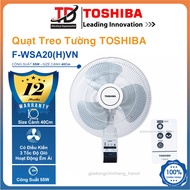 Quạt Treo Tường Toshiba F-WSA20(H)VN - Có Điều Khiển - Động Cơ Bạc Thau Êm ÁI Hàng Chính Hãng