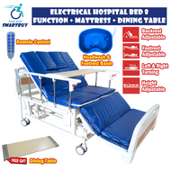 Electrical Hospital Bed 8 Function (E05) + Mattress + Dining Table ( Katil Pesakit Elektrik )