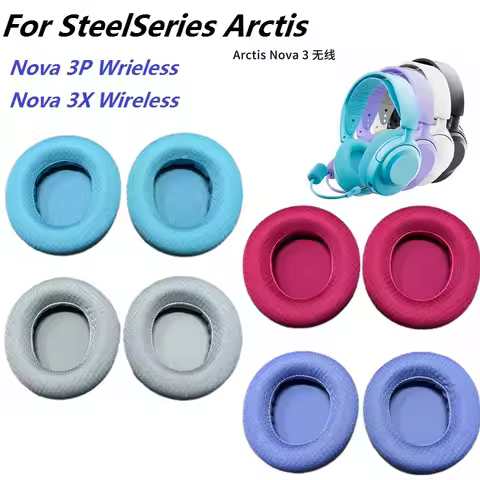 Original Ear Pads For SteelSeries Arctis Nova 3P Nova 3X Wireless Headphones Replacement Earmuffs Ea