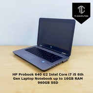HP Probook 640 G2 Intel Core i7 i5 6th Gen Laptop Refurbished Notebook up to 16GB RAM 960GB SSD