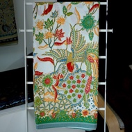 MERAH PUTIH HIJAU Premium BATIK Fabric Dobby Dobby Dobby Dobby Dobby Dolby Bird Color White Green Re