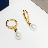 Xuping anti-rust gold pearl drop earrings, anti-fade, anti-rust earrings