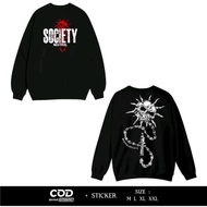 Society Neutral Crewneck Sweater Society Premium Dtf Screen Printing By Brezzy