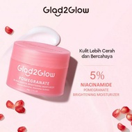 Glad2Glow Pomegranate 5% Niacinamide Brightening Moisturizer 30g glad2glow brightening moisturizer g