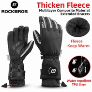 ROCKBROS Ski Gloves Snowboard Gloves Snowmobile Motorcycle Riding Winter Gloves Windproof Waterproof Uni Snow Gloves