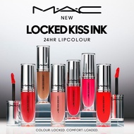 MAC Locked Kiss Ink Lipstick 4ml, no smudging, 24-hour color retention.