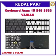 Asus VivoBook Keyboard 15 S15 S533 M533 M533E M533F M533I M533IA M533J M533U M533UA M5600I Silver Ba