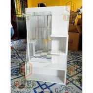 Termurah Rak Dinding Kosmetik Kayu Minimalis Kaca Rias Minimalis