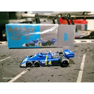 Diecast Mini GT Tyrell P34 4 Patrick Depiller 1976 76 Swedish GP no 584