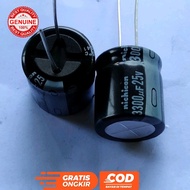 ELCO CAPACITOR ELKO 3300UF 3300 UF 3300 MICRO 25V 25 NICHICONVOLT