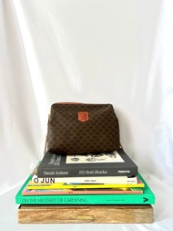 Celine Medieval Bag 啡色凱旋門側斜肩包手提袋 日本中古二手