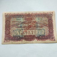 100 yuan for the British businessman Hong Kong and Shanghai HSBC Bank in 1923, antique coins and old