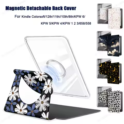For Kindle Paperwhite 6 12th Generation Case 7 inch 360° Rotation Magnetic Detachable Ebook Cover fo