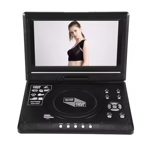 9.8 Inch Portable Mobile Dvd With Mini Tv Hd Player Built-In Rechargeable Battery Support Sd Card/US