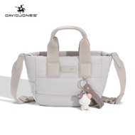 David Jones เสื้อดาวน์ผ้าน้ำหนักเบาสำหรับผู้หญิงคอลเลกชันใหม่2025ฤดูใบไม้ผลิฤดูร้อน-กระเป๋ามีที่จับ