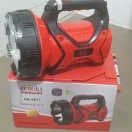 AOKI 6671 15W premium charging flashlight