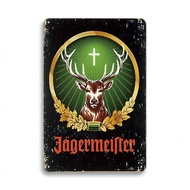 1 ชิ้น ป้ายโลหะ "JAGERMEIFTER" ขนาด 8*12 นิ้ว ป้ายตกแต่งแบบวินเทจ ศิลปะบนผนัง ตกแต่งบ้าน ตกแต่งห้อง 