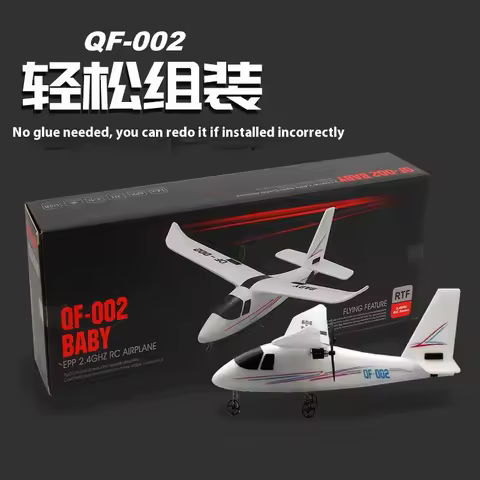 Qf002 Model Aircraft Assembly Remote-Controlled Aircraft Two-Channel Cessna Fixed-Wing Epp Foam Airc
