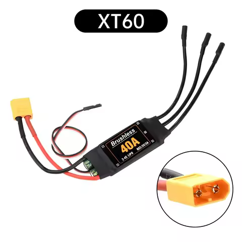 Brushless 40A ESC speed controller with 5V 3A UBEC, for RC FPV quadcopter aircraft helicopter F450 F